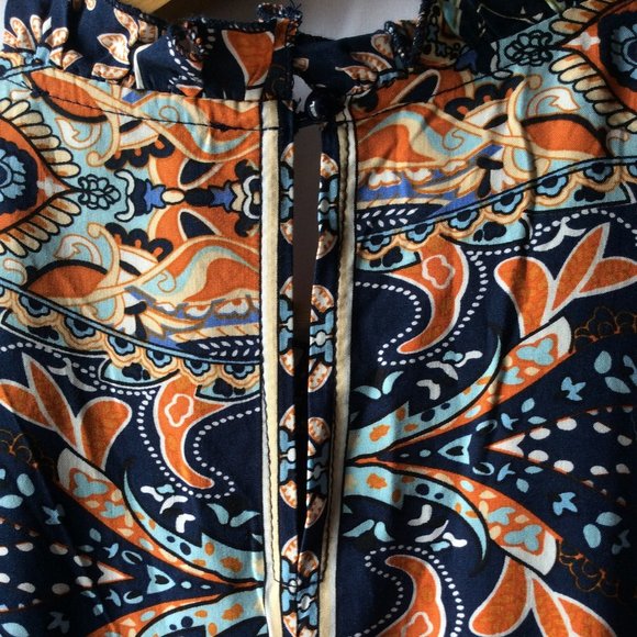 Boho Print Tiered Dress S *NWT* - Picture 3 of 4